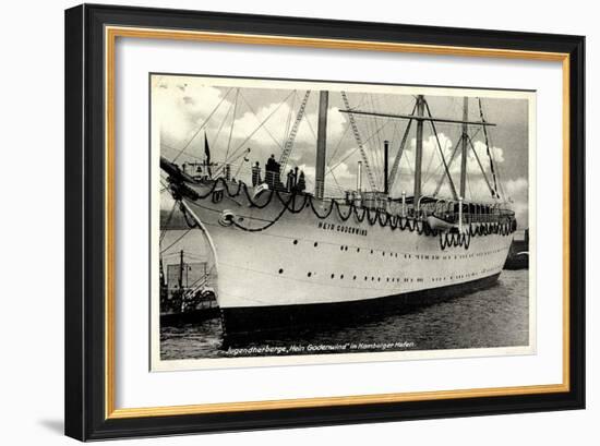 Hamburger Hafen, Segelschiff, Hein Godenwind-null-Framed Giclee Print