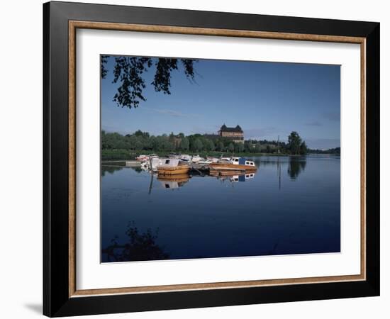 Hame Castle and Lake Vanajavesi, Hameenlinna, Finland, Scandinavia-Jenny Pate-Framed Photographic Print