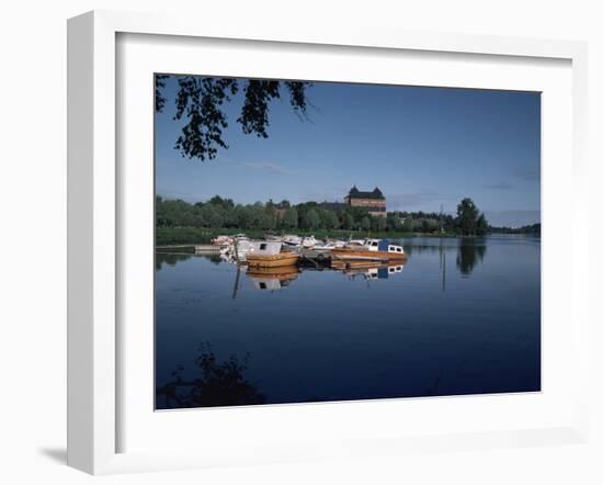 Hame Castle and Lake Vanajavesi, Hameenlinna, Finland, Scandinavia-Jenny Pate-Framed Photographic Print