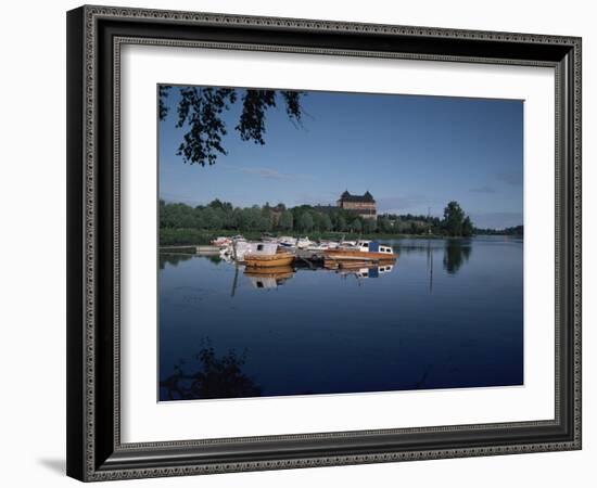 Hame Castle and Lake Vanajavesi, Hameenlinna, Finland, Scandinavia-Jenny Pate-Framed Photographic Print