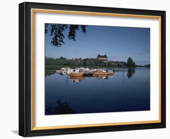 Hame Castle and Lake Vanajavesi, Hameenlinna, Finland, Scandinavia-Jenny Pate-Framed Photographic Print