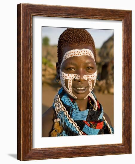 Hamer Tribe, Denbiti Village, Lower Omo Valley, Southern Ethiopia-Gavin Hellier-Framed Photographic Print