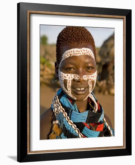 Hamer Tribe, Denbiti Village, Lower Omo Valley, Southern Ethiopia-Gavin Hellier-Framed Photographic Print