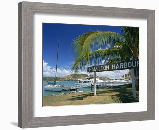 Hamilton Harbour on Hamilton Island, Great Barrier Reef, Queensland, Australia-Ken Gillham-Framed Photographic Print