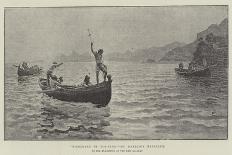 Sketches at Sea, Mending the Jib-Hamilton Macallum-Giclee Print