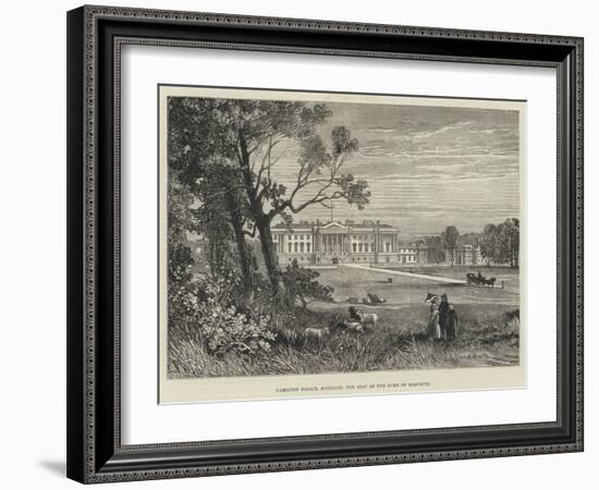 Hamilton Palace, Scotland, the Seat of the Duke of Hamilton-James Burrell Smith-Framed Giclee Print