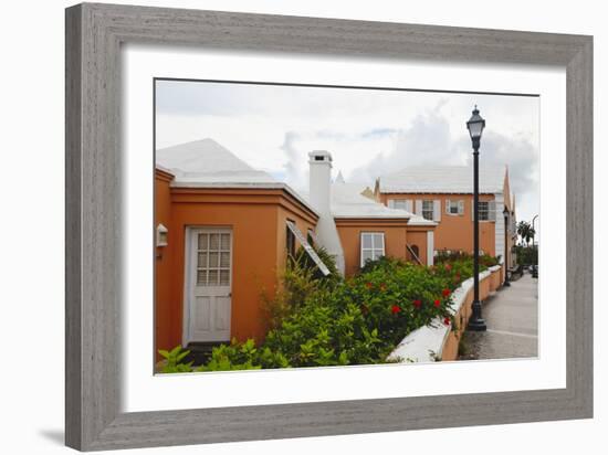 Hamilton Street, Bermuda, UK-George Oze-Framed Photographic Print