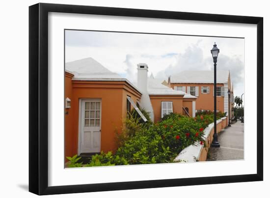 Hamilton Street, Bermuda, UK-George Oze-Framed Photographic Print