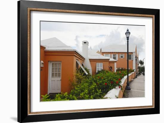 Hamilton Street, Bermuda, UK-George Oze-Framed Photographic Print