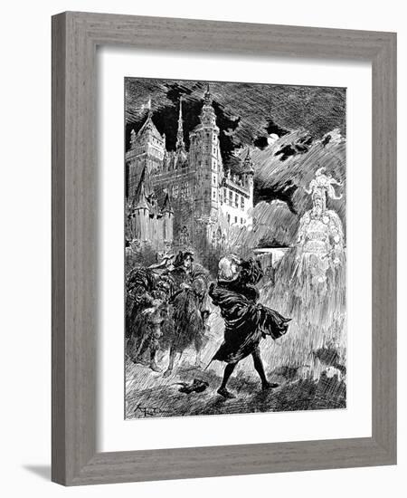 Hamlet, 1899-Albert Robida-Framed Giclee Print