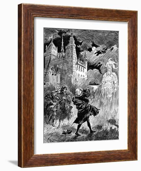 Hamlet, 1899-Albert Robida-Framed Giclee Print