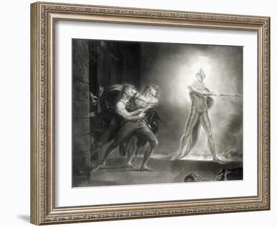 Hamlet, Act I, Scene IV, by William Shakespeare (1564-1616) Engraved by Robert Thew (1758-1802)-Henry Fuseli-Framed Giclee Print