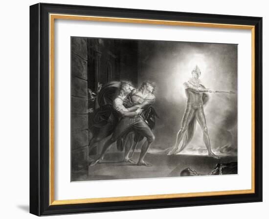 Hamlet, Act I, Scene IV, by William Shakespeare (1564-1616) Engraved by Robert Thew (1758-1802)-Henry Fuseli-Framed Giclee Print