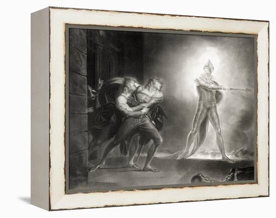 Hamlet, Act I, Scene IV, by William Shakespeare (1564-1616) Engraved by Robert Thew (1758-1802)-Henry Fuseli-Framed Premier Image Canvas