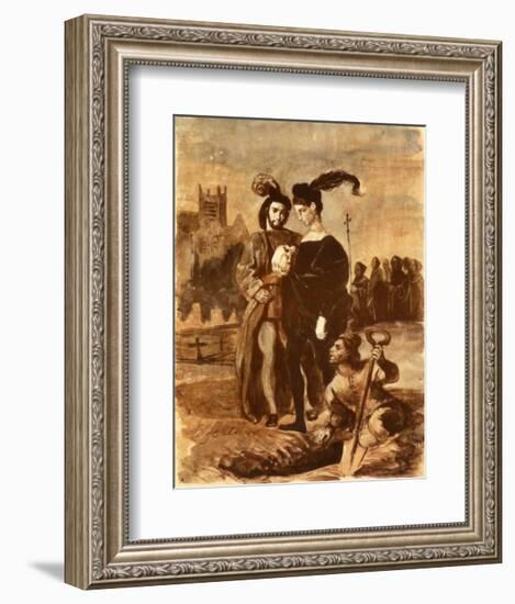 Hamlet and Horatio-Eugene Delacroix-Framed Collectable Print