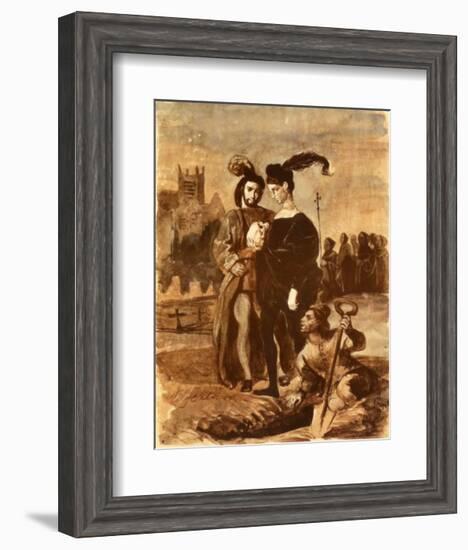 Hamlet and Horatio-Eugene Delacroix-Framed Collectable Print