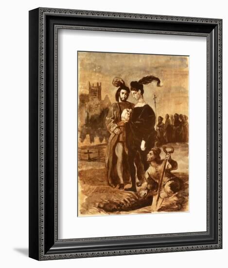 Hamlet and Horatio-Eugene Delacroix-Framed Collectable Print