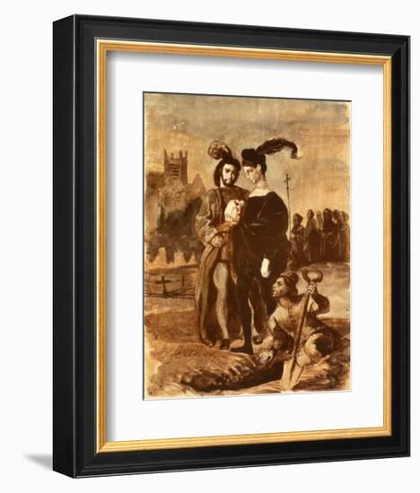 Hamlet and Horatio-Eugene Delacroix-Framed Collectable Print