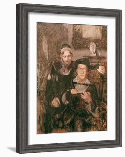 Hamlet and Ophelia-Mikhail Alexandrovich Wrubel-Framed Giclee Print