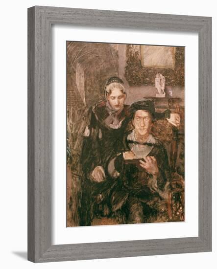 Hamlet and Ophelia-Mikhail Alexandrovich Wrubel-Framed Giclee Print