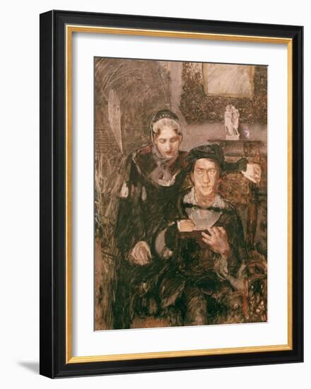 Hamlet and Ophelia-Mikhail Alexandrovich Wrubel-Framed Giclee Print