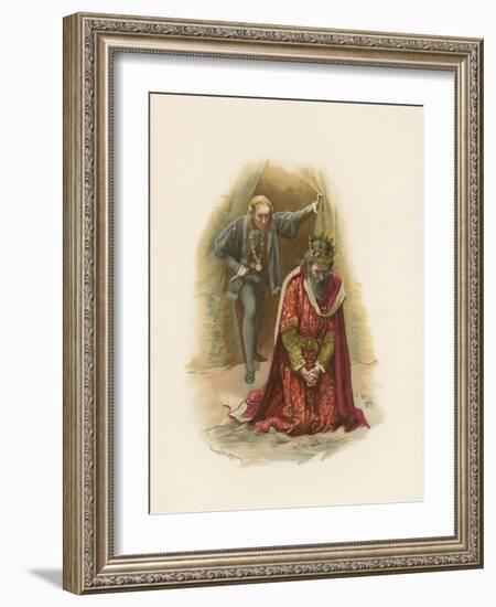 Hamlet and the King-Harold Copping-Framed Giclee Print