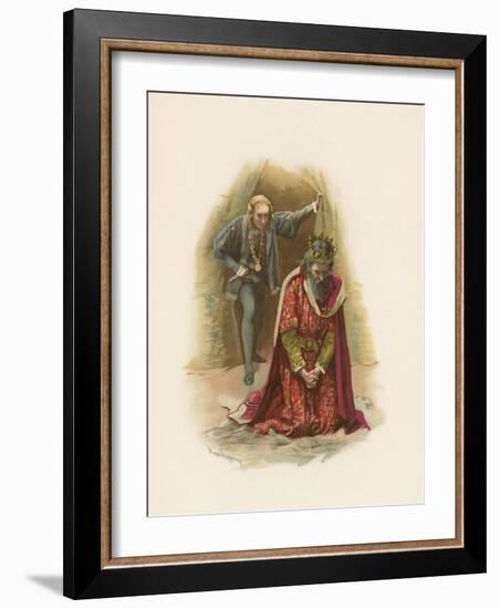 Hamlet and the King-Harold Copping-Framed Giclee Print