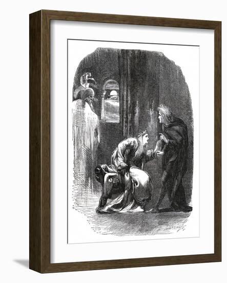 Hamlet by William Shakespeare-John Gilbert-Framed Giclee Print