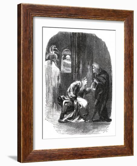 Hamlet by William Shakespeare-John Gilbert-Framed Giclee Print