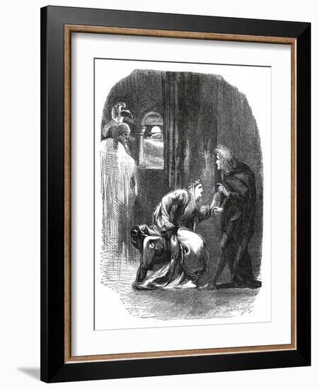 Hamlet by William Shakespeare-John Gilbert-Framed Giclee Print