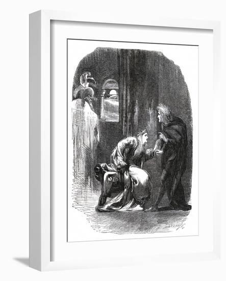 Hamlet by William Shakespeare-John Gilbert-Framed Giclee Print