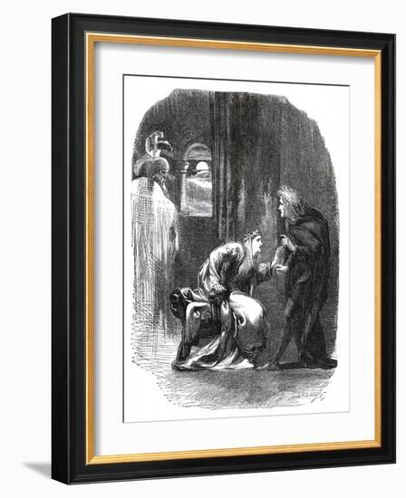 Hamlet by William Shakespeare-John Gilbert-Framed Giclee Print