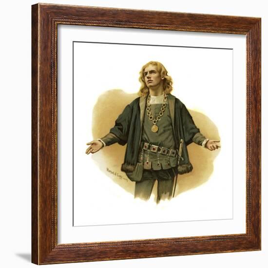 Hamlet, Prince of Denmark by William Shakespeare-Harold Copping-Framed Giclee Print