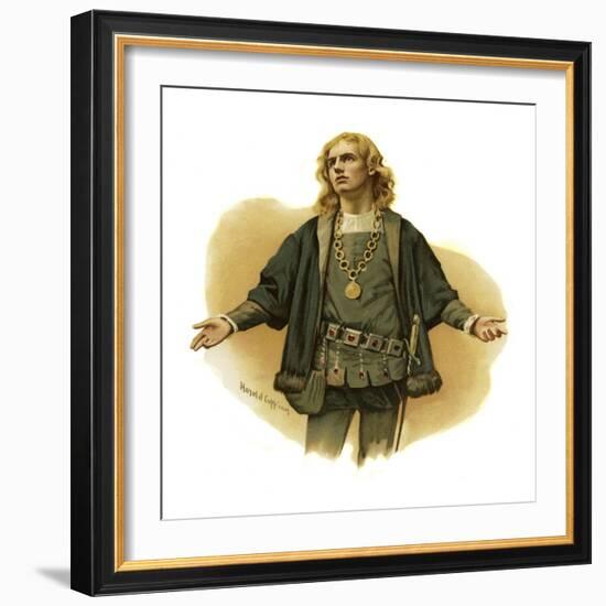 Hamlet, Prince of Denmark by William Shakespeare-Harold Copping-Framed Giclee Print