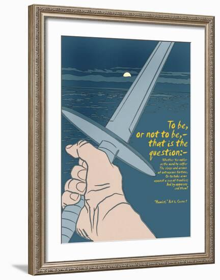 Hamlet: To Be or Not To Be-Christopher Rice-Framed Art Print