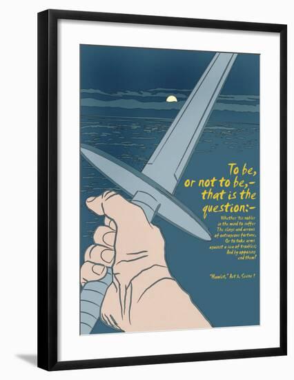 Hamlet: To Be or Not To Be-Christopher Rice-Framed Art Print