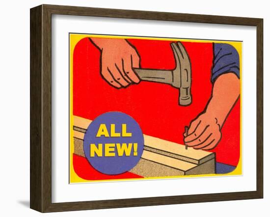 Hammer and Nail-null-Framed Giclee Print