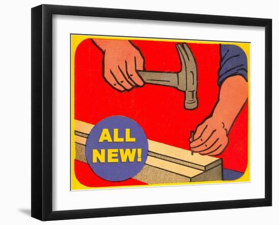 Hammer and Nail-null-Framed Giclee Print