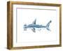 Hammerhead Shark Art-Jetty Printables-Framed Art Print