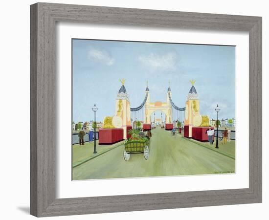 Hammersmith Bridge, 1981-Mark Baring-Framed Giclee Print