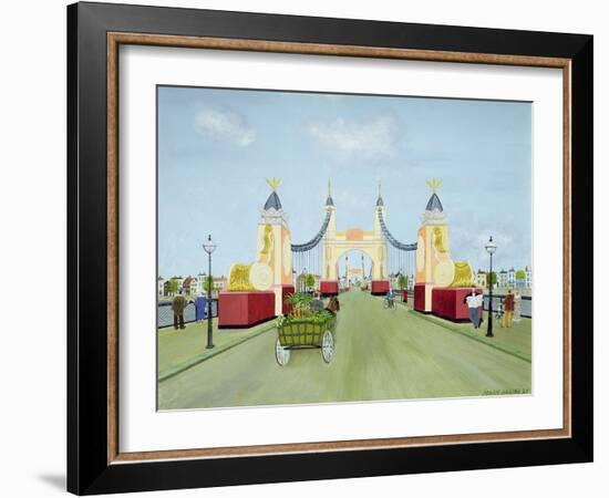 Hammersmith Bridge, 1981-Mark Baring-Framed Giclee Print