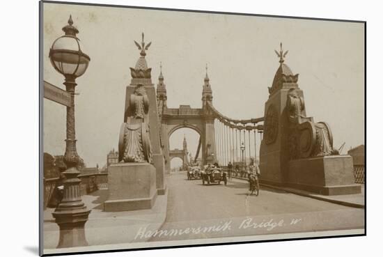 Hammersmith Bridge, London-null-Mounted Photographic Print