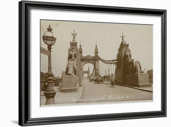 Hammersmith Bridge, London-null-Framed Photographic Print