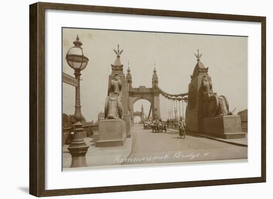 Hammersmith Bridge, London-null-Framed Photographic Print