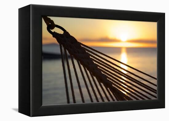 Hammock and Beach at Sunset-Frank Fell-Framed Premier Image Canvas