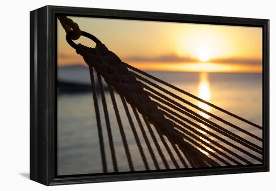 Hammock and Beach at Sunset-Frank Fell-Framed Premier Image Canvas