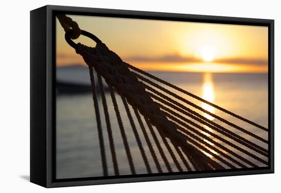 Hammock and Beach at Sunset-Frank Fell-Framed Premier Image Canvas