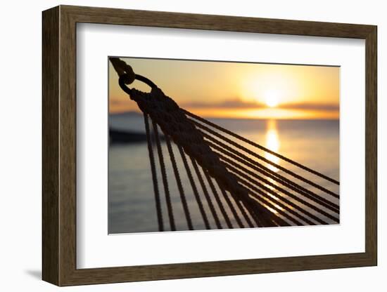 Hammock and Beach at Sunset-Frank Fell-Framed Photographic Print