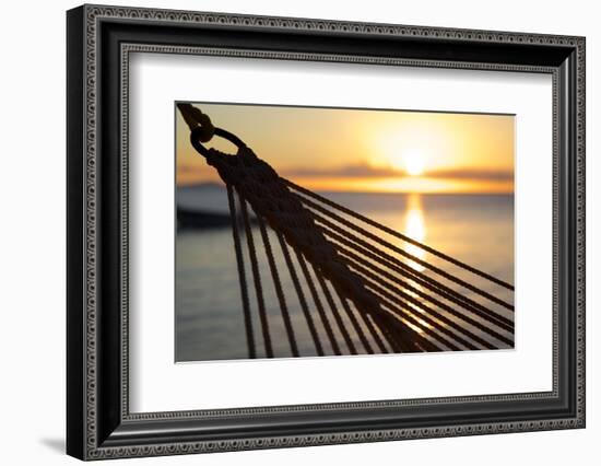 Hammock and Beach at Sunset-Frank Fell-Framed Photographic Print