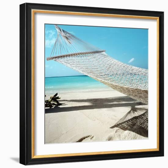 Hammock at the Beach-null-Framed Photographic Print